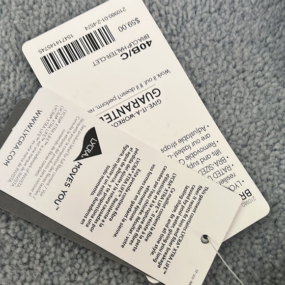 Athleta Swim Bikini Tops 40 C Bundle of 2 Pink Black - Picture 2 of 5